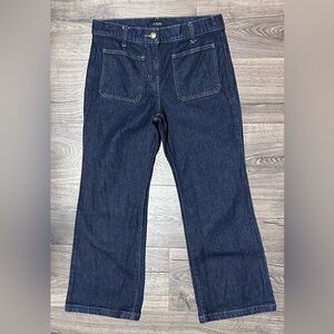 J. Crew Dark Blue Sailor Flare Jeans